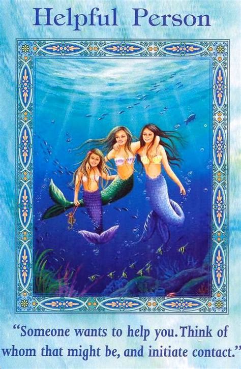 Magical mermaids and dolphins oracle cards